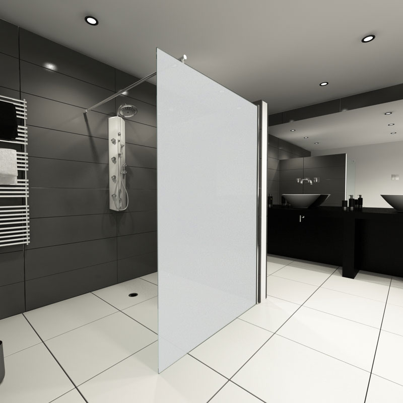 Sie können eine Duschwand als schlichte Abtrennung zur Dusche nutzen